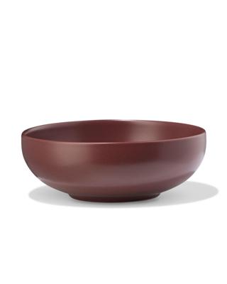 HEMA Schaaltje ⌀14.5x5cm aardewerk mat bordeauxrood (bordeauxrood)