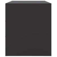 Tv-meubelen 2 st 67x39x44 cm staal zwart - thumbnail