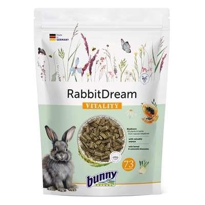 Bunny KonijnenDroom Vitality | 1,5 kg | Complete voeding voor dwergkonijnen vanaf de 6e levensmaand | 63 Verschillende planten en kruiden van onbehandelde weiden | 3-vezel-mix
