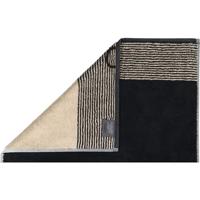 Cawö Cawö Two-Tone Handdoek schwarz 50/100 - thumbnail