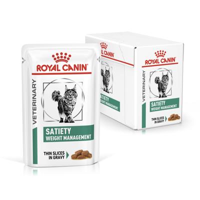 Royal Canin Veterinary Satiety Weight Management natvoer kat (in saus) 2 dozen (24 x 85 g) Royal Canin Veterinary Satiety Weight Management natvoer kat (in saus) 2 dozen (24 x 85 g)