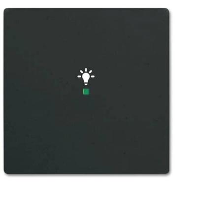 Busch-Jaeger 2CKA006220A0499 Wipschakelaar licht Afdekking 1-voudig free@home Zwart, Diepzwart (RAL 9005) 1 stuk(s)