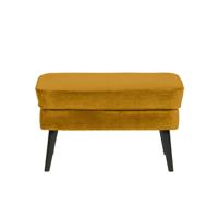 WOOOD Hocker 'Rocco' Velvet, kleur Oker - thumbnail