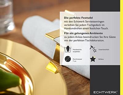 ECHTWERK Tafel accessoires (servetringen van ed, Goud, 4-delig) ECHTWERK Tafel accessoires (servetringen van ed, Goud, 4-delig)