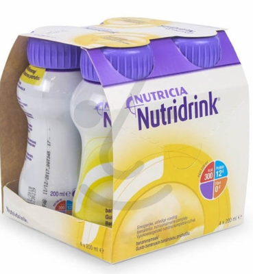 Nutridrink Banaan 4 x 200ml 1 Stuks Nutridrink Banaan 4 x 200ml 1 Stuks