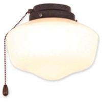 CasaFan 1 BA Schoolhouse Lamp voor plafondventilator Opaalglas (glanzend) - thumbnail