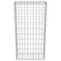 Schanskorfmuur met deksels 50x20x100 cm gegalvaniseerd staal - thumbnail