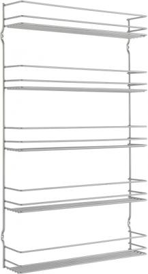 Metaltex Space Saver Smart Kitchen Pepito Kruidenrek 5 Etages 36x8x58 cm Zilver