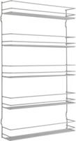 Metaltex Space Saver Smart Kitchen Pepito Kruidenrek 5 Etages 36x8x58 cm Zilver - thumbnail