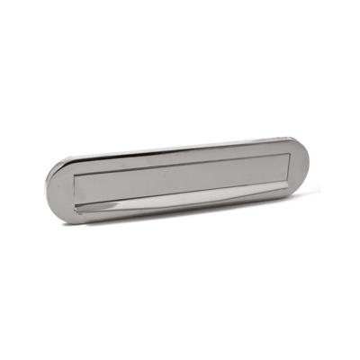 Hardbrass Briefplaat Ronald - chroom Hardbrass Briefplaat Ronald - chroom