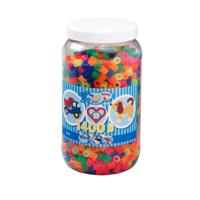 Hama maxi strijkkralen in pot - neonmix (051), 1400st. - thumbnail