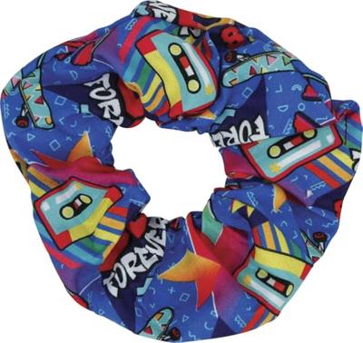 Scrunchie 90&apos;s Forever Blauw