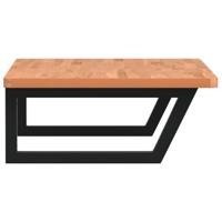 Badkamer wandschap staal en massief beukenhout - thumbnail