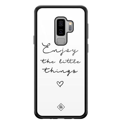Samsung Galaxy S9 Plus glazen hardcase - Enjoy life Samsung Galaxy S9 Plus glazen hardcase - Enjoy life