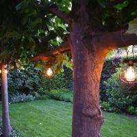 Solar led lamp vogue zwarte buitenlamp op zonne energie - thumbnail