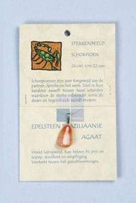 Steengoed Sterrenbeeldhanger schorpioen 1 Stuks