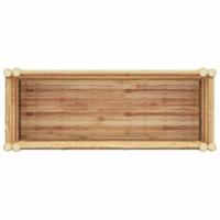 Verhoogde plantenbak Bruin 90 x 35 x 70 cm Bamboe - thumbnail