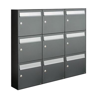 Allux Flow Set 3-Breed, 3-Hoog Antraciet - 40040065_3x3