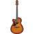 Ibanez AAM50LCE Open Pore Light Brown Sunburst linkshandige elektrisch-akoestische westerngitaar