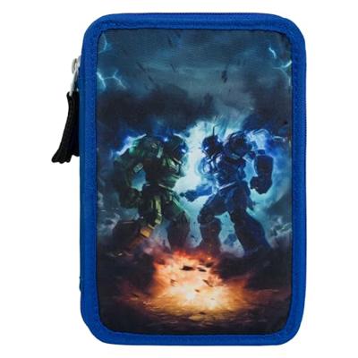 Baagl Luxe Etui - Pennenzak Robots 3-ritsen Baagl Luxe Etui - Pennenzak Robots 3-ritsen