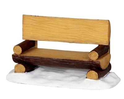 Lemax log bench kerstdorp accessoire 2013