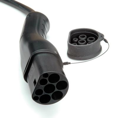 ROLINE Auto oplaadkabel Type2, 1-fase, 250 VAC (1P+N+E), 32 A, 7,4 kW, spiraalkabel (bruikbaar 1.8m)