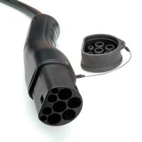 ROLINE Auto oplaadkabel Type2, 1-fase, 250 VAC (1P+N+E), 32 A, 7,4 kW, spiraalkabel (bruikbaar 1.8m) - thumbnail