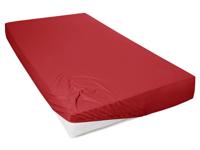 Primera Jersey hoeslaken (Rood, 90-100 x 200 cm) - thumbnail