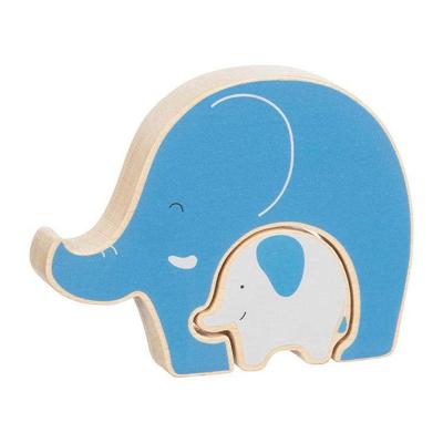 Goki houten puzzel staand olifant, 2st.