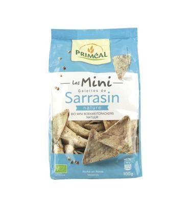 Mini boekweitcrackers naturel bio 100 Gram