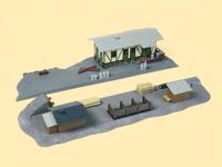 Auhagen 14451 N Goederenloods met de laadstraat - thumbnail