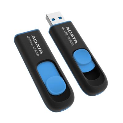 USB stick Adata PEN-256ADATA-UV128-B 256 GB Blauw Zwart Zwart/Blauw