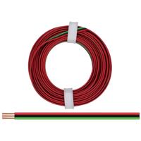 Donau Elektronik 325-014 Draad 3 x 0.25 mm² Rood, Zwart, Groen 5 m - thumbnail