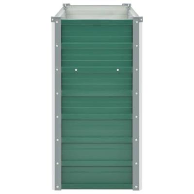 VidaXL Plantenbak verhoogd 100x40x77 cm gegalvaniseerd staal groen