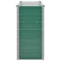 VidaXL Plantenbak verhoogd 100x40x77 cm gegalvaniseerd staal groen - thumbnail