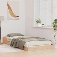 Bedframe Bruin 75 x 190 cm Massief grenenhout - thumbnail