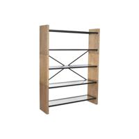 Planken Home ESPRIT Metaal Kristal Sparrenhout 120 x 31 x 158 cm - thumbnail