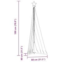 Kerstboomverlichting 339 blauwe LED's 187 cm - thumbnail