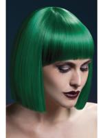 Professionele pruik kort groen Lola - thumbnail