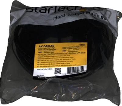 StarTech.com 10m VGA-monitorkabel met audio, HD15-Pin coaxkabel, stekker/stekker