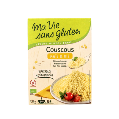 Couscous van mais & rijst glutenvrij bio 375 Gram