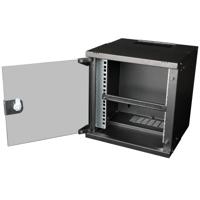 ROLINE 10-inch kabeldoorvoer, met borstelstrook 0.5HE zwart - thumbnail