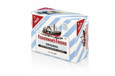Fisherman's Friend Original suikervrij 3-pack 25 Gram