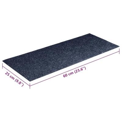 VidaXL Trapmatten zelfklevend 30 stuks 60x25 cm grijs blauw rechthoekig VidaXL Trapmatten zelfklevend 30 stuks 60x25 cm grijs blauw rechthoekig