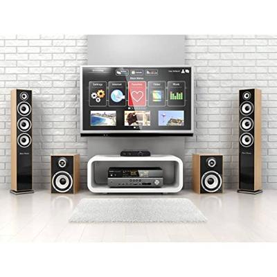 SpeaKa Professional 2 poorten Luidspreker-schakelaar Geïntegreerde volumeregelaar Zwart