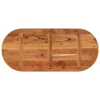 Tafelblad ovaal 110x50x2,5 cm massief acaciahout - thumbnail