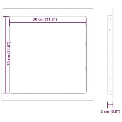 VidaXL Toegangs-panelen wit 30 x 30 cm abs kunststof