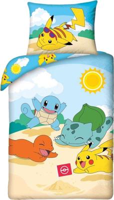Pokemon Dekbedovertrek Beach day 140 x 200 cm (70 x 90 cm) Pokemon Dekbedovertrek Beach day 140 x 200 cm (70 x 90 cm)