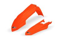 UFO PLAST spatbordset mudguard set ufo ktm orange - thumbnail