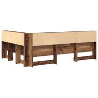 Opberghoofdbord met plank Oud hout 150 cm Bewerkt hout - thumbnail